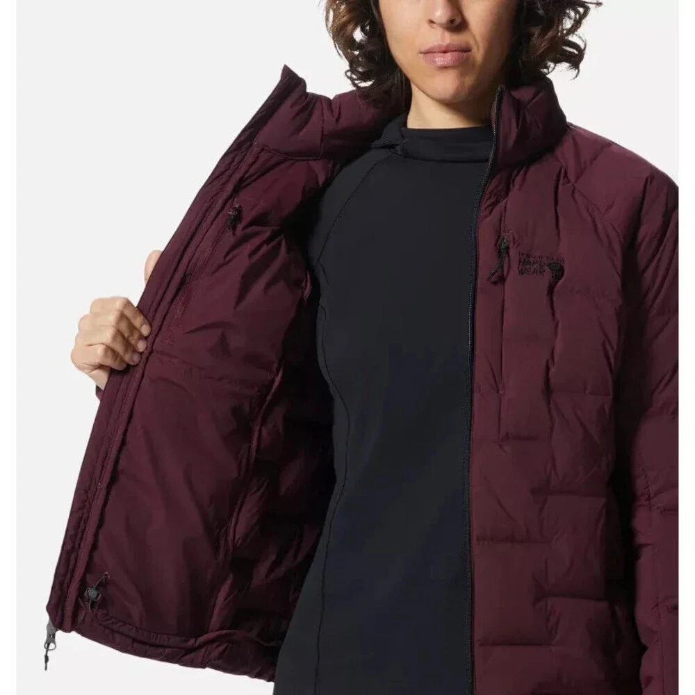 Mountain Hardwear Stretchdown Puffer Jacket Women's XS Purple Full Zip ERK1660